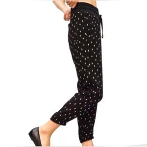 Sunday Best Aritzia Los Feliz Printed Black Drawstring Pants Size XS